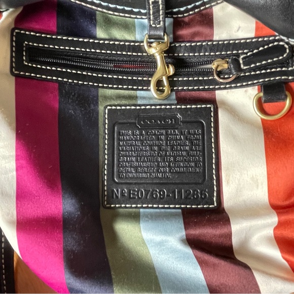 Coach Leather Legacy Ergo Hobo Satchel With Scarf #11285 - Picture 4 of 14